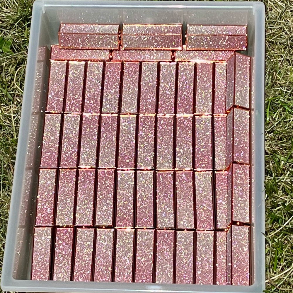50 empty rose gold Glitter Lipstick tubes perfect for DIY lipstick or lip balm